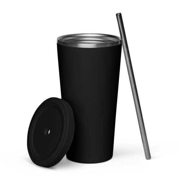 Insulated tumbler with a straw - Image 5