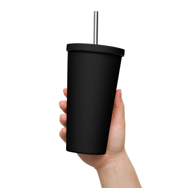 Insulated tumbler with a straw - Image 9