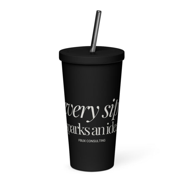 Insulated tumbler with a straw - Image 2