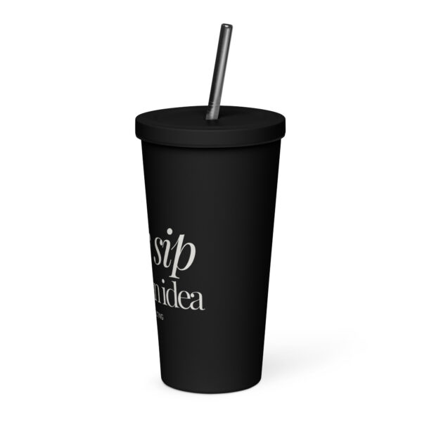 Insulated tumbler with a straw - Image 3